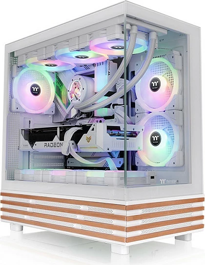 Kasë Thermaltake View 270 Plus WS ARGB Snow White midi