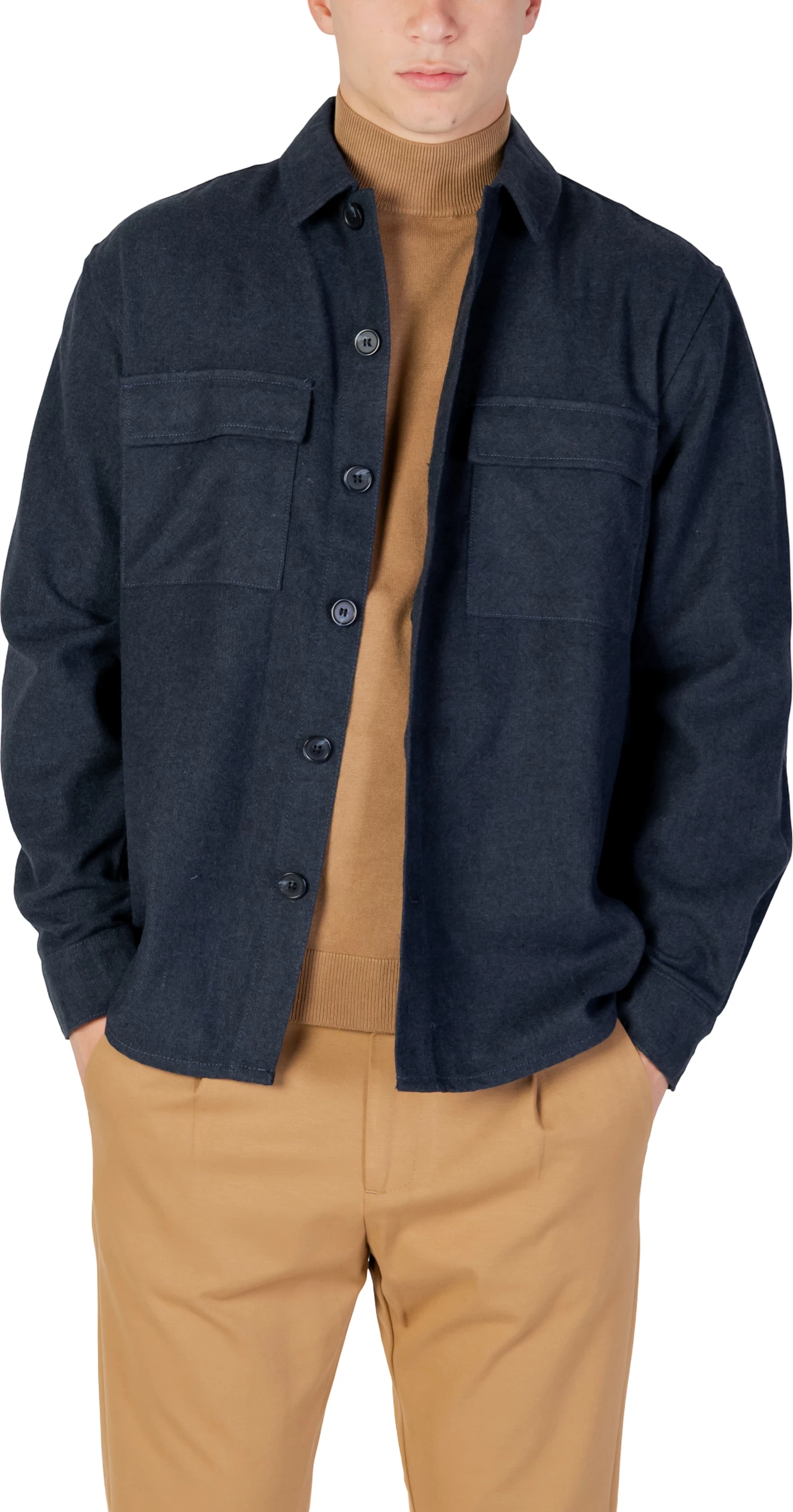 Jakne-këmishë overshirt për meshkuj Only & Sons ONSPAUL RLX 22034929, e kaltër [Madhësia: XL]