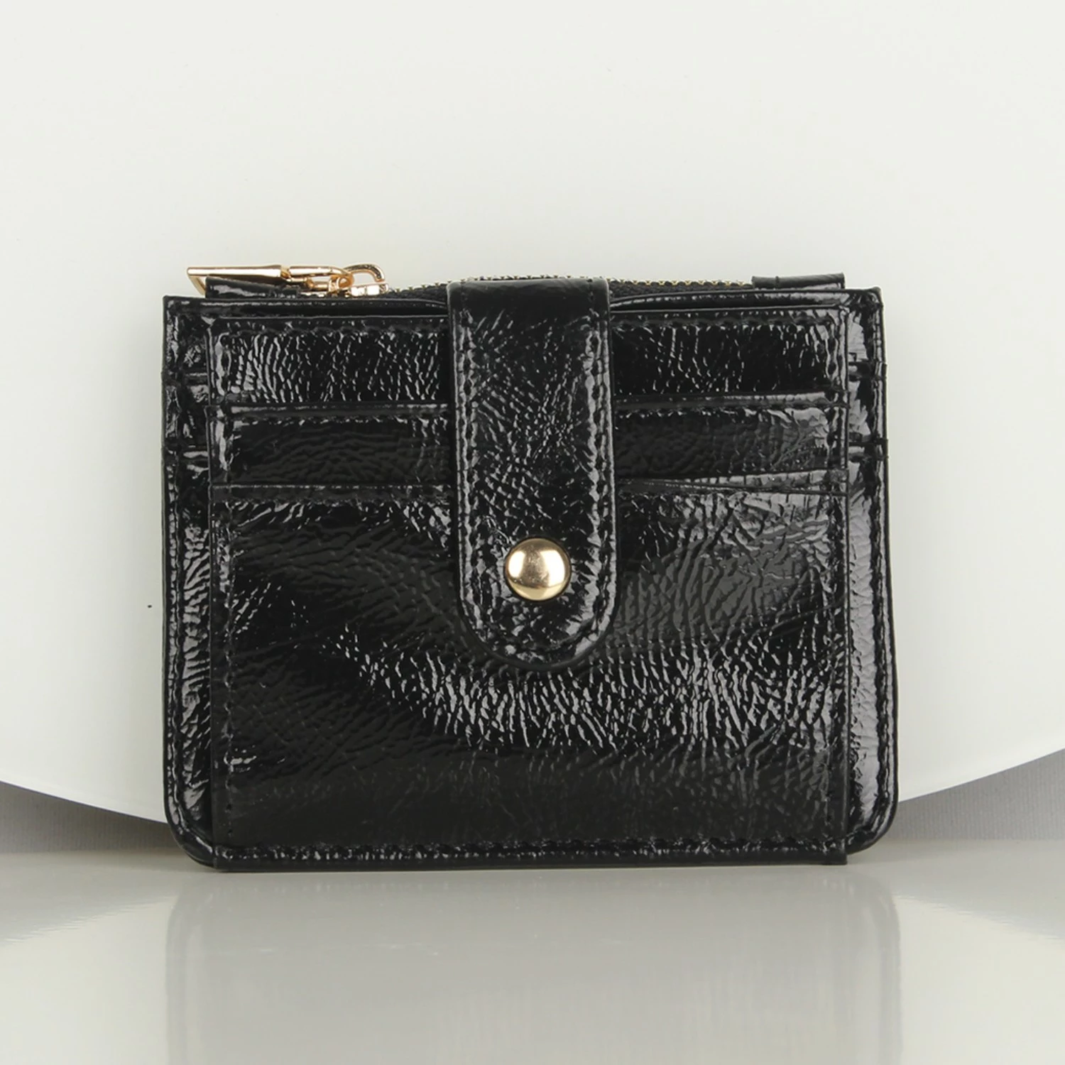 Portofol prej lëkure, ngjyrë e zezë, Zoozie Bags, 1241