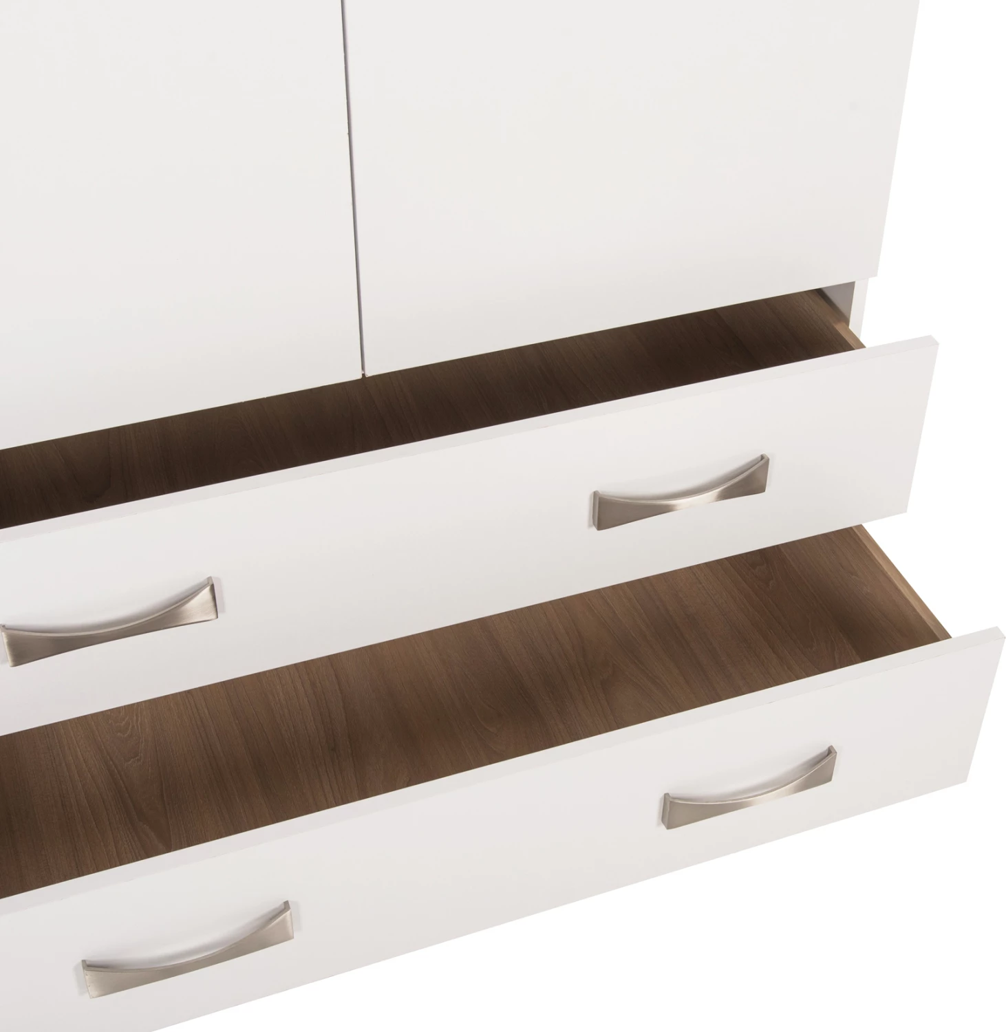 Dollap 3-fletësh CARLY FH384.05 me 2 sirtarë ngjyrë e bardhë 150x55x180H cm 4