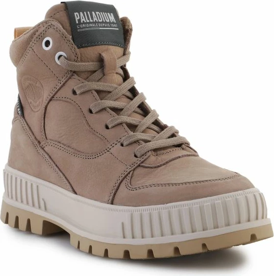 Atlete të larta për femra Palladium Pallashock HI SNK, ngjyrë kafe me krem