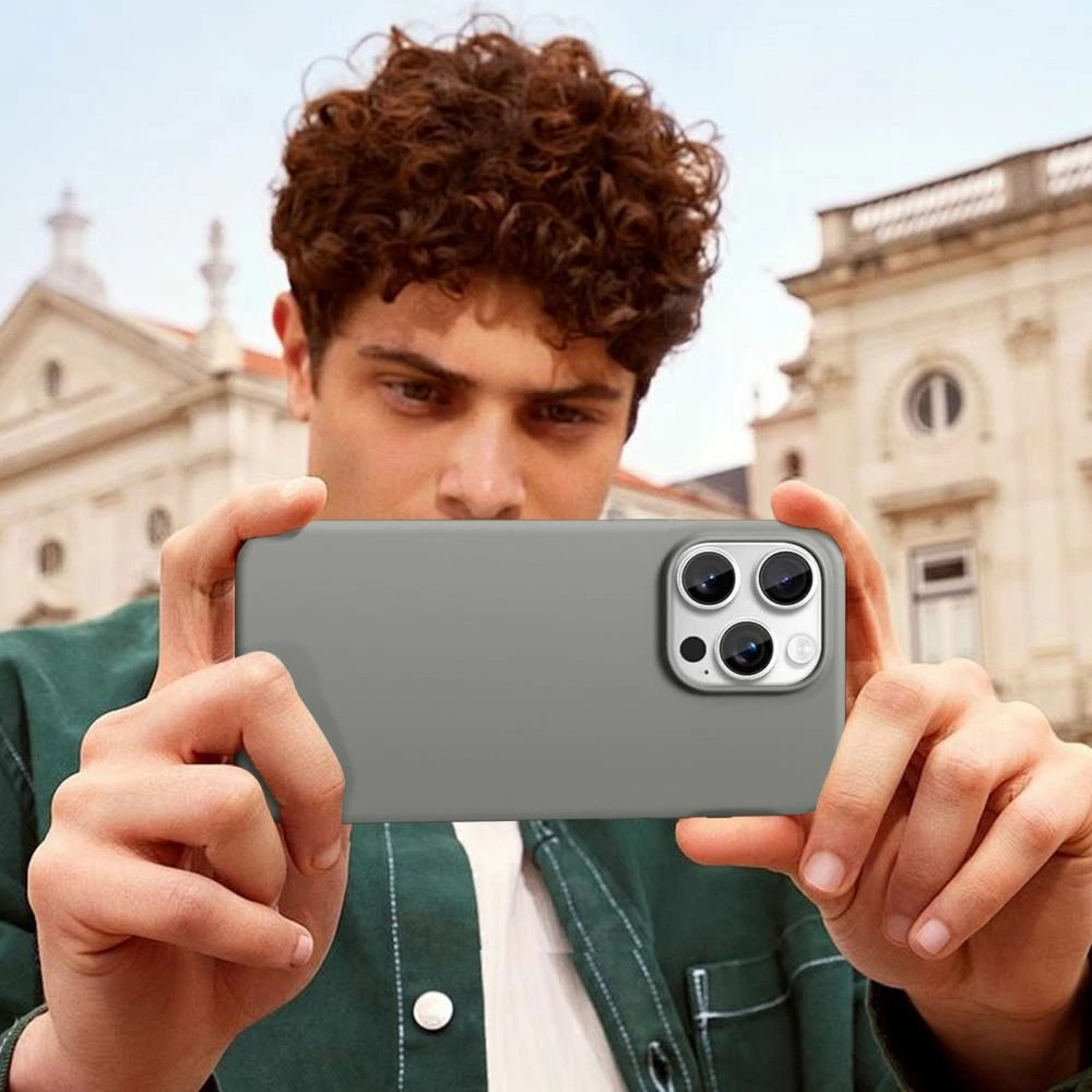 Mbështjellës Tech-Protect Silicone MagSafe për iPhone 16 Pro, Gri