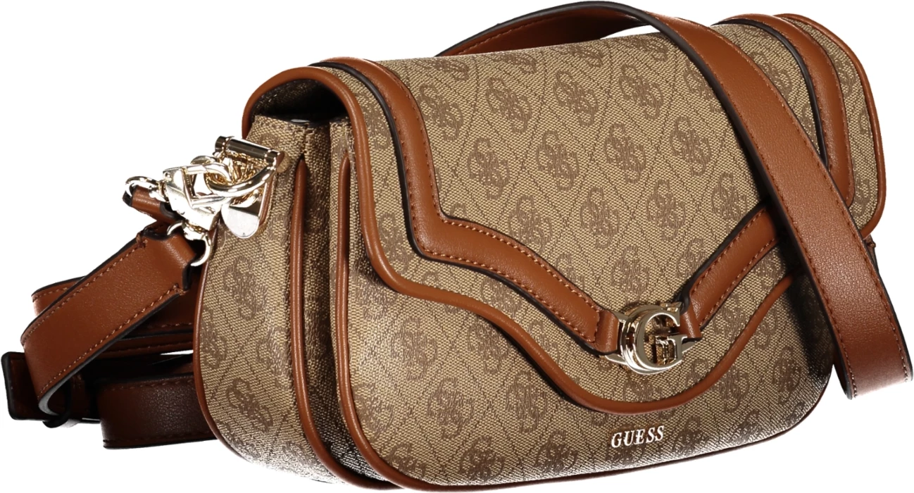 Çantë femra GUESS JEANS DEA BAG, bezhë