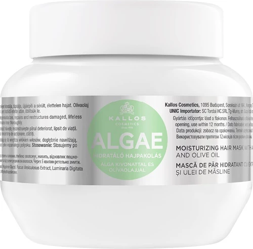 Maskë për flokë Kallos Algae Moisturizing për femra 275ml