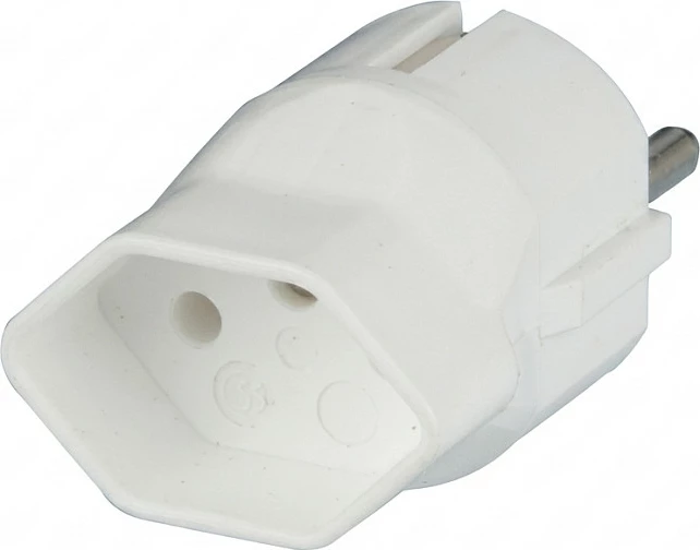 Adapter prizë Synergy21 D->CH, për pajisje LED, i bardhë