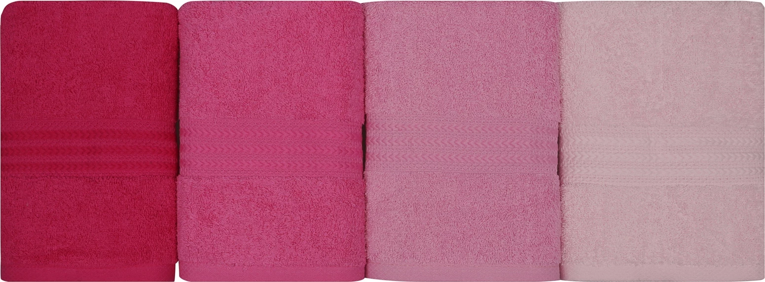 Set peshqirësh për duar (4 copë), Mijölnir, Rainbow - rozë