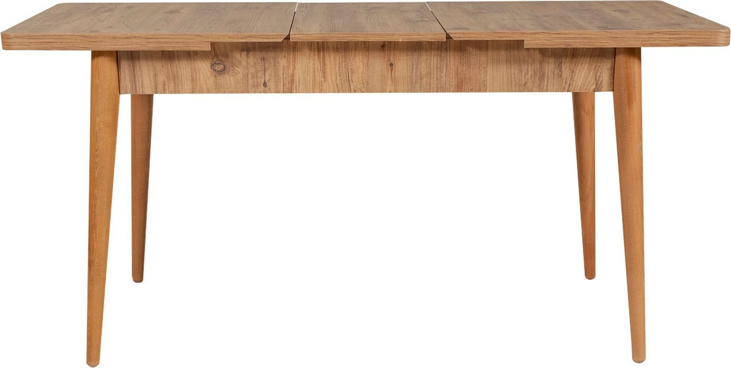 Set tavolinë me karrige dhe konsolë, zgjatues, 6 pjesë, Skye Decor, Vina 01 0701, ngjyrë pishë atlantike, gri