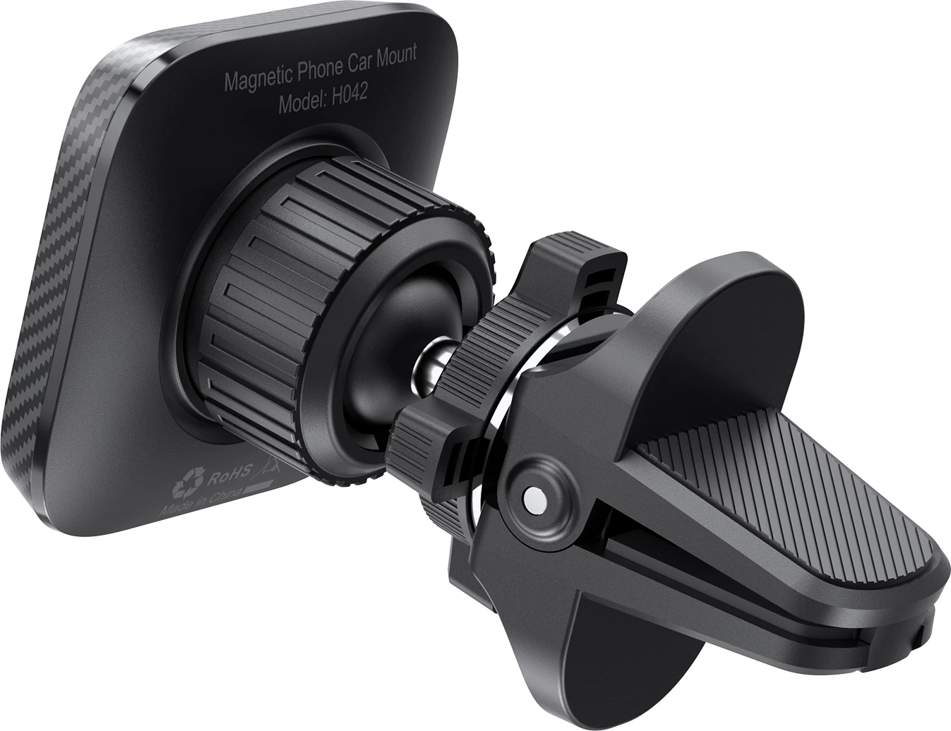 Mbajtës magnetik për celular Choetech H042, për grilë ventilimi, i zi