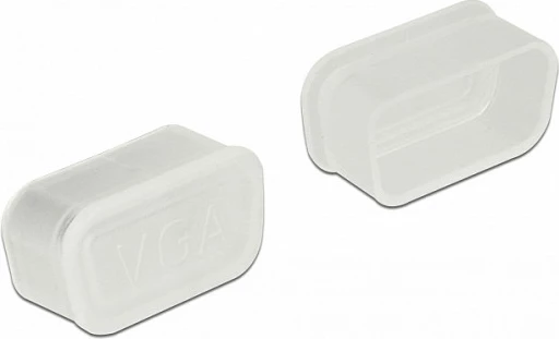 Kapak pluhuri për port VGA DeLOCK 60162, 10 copë, transparent