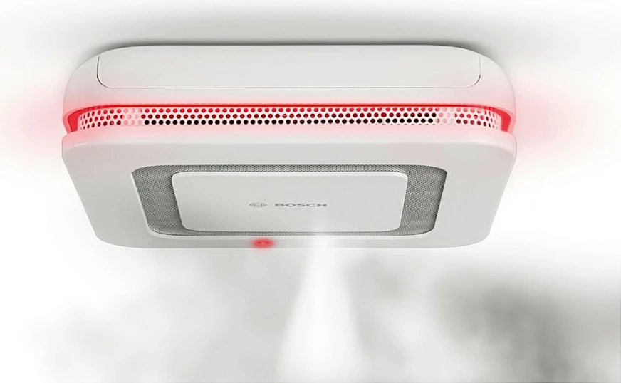Detektor tymi smart Bosch Twinguard, Wi-Fi, monitorim cilësie ajri, me bateri, i bardhë