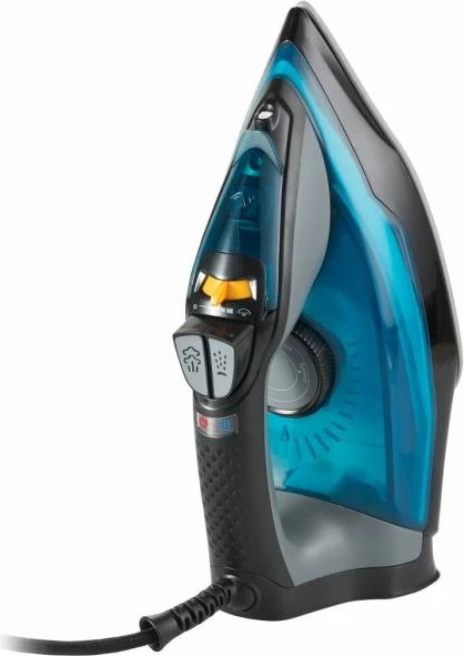 Hekur me avull ADLER AD 5032, 3000 W max, pllakë qeramike, rezervuar 350 ml, kaltër/zi