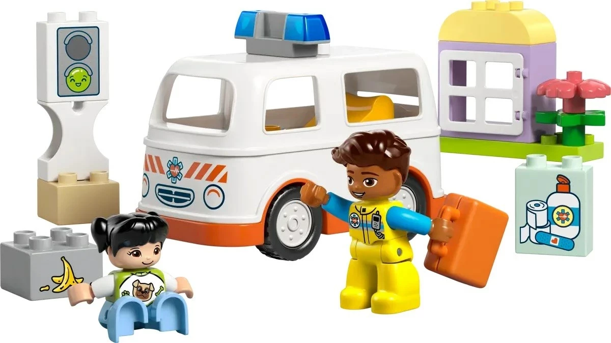 Set LEGO DUPLO 10447 Ambulancë me shofer