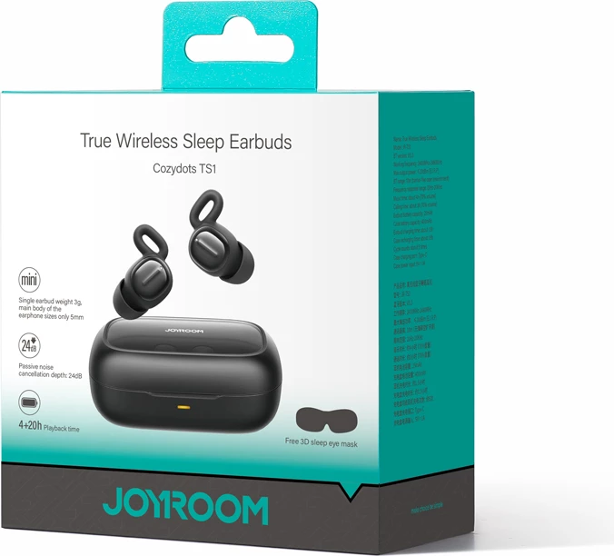 Kufje TWS Joyroom JR-TS1 Cozydots Series, Bluetooth 5.3, anulim zhurme, e zezë