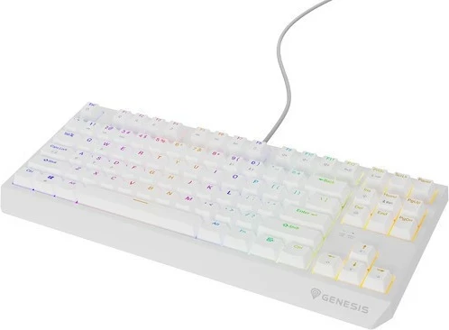 Tastierë gaming Genesis Thor 230, Outemu Red, TKL, RGB, e bardhë