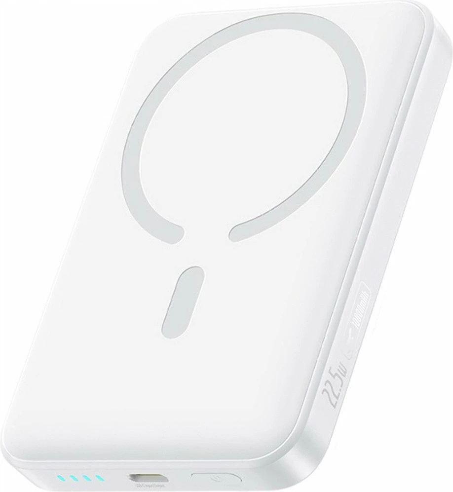 Powerbank Baseus EnerFill FM11 Ultra-Mini 10000mAh 22.5W, karikim magnetik/wireless 15W, USB-C, i bardhë