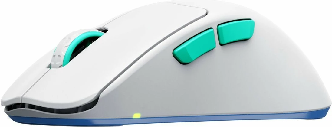 Maus CHERRY XTRFY M64 Wireless, 26000 DPI, Blu, Turquoise, Bardhë