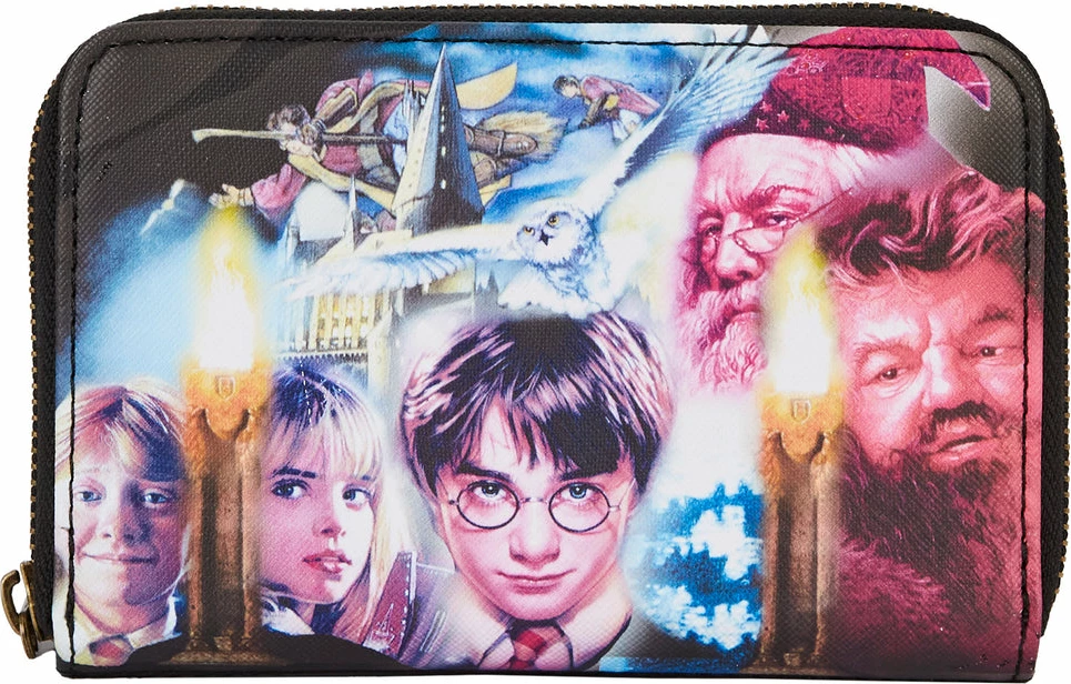 Portofol Loungefly Harry Potter Philosopher's Stone me zinxhir rreth e rrotull, 15.24 x 10.16 cm, multicolor
