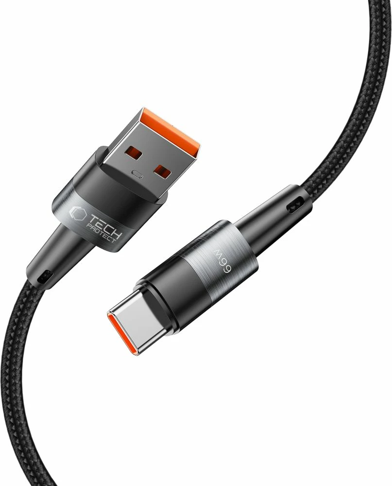 Kabllo Tech-Protect UltraBoost USB-C / USB-A, 0.5m, 66W, Gri