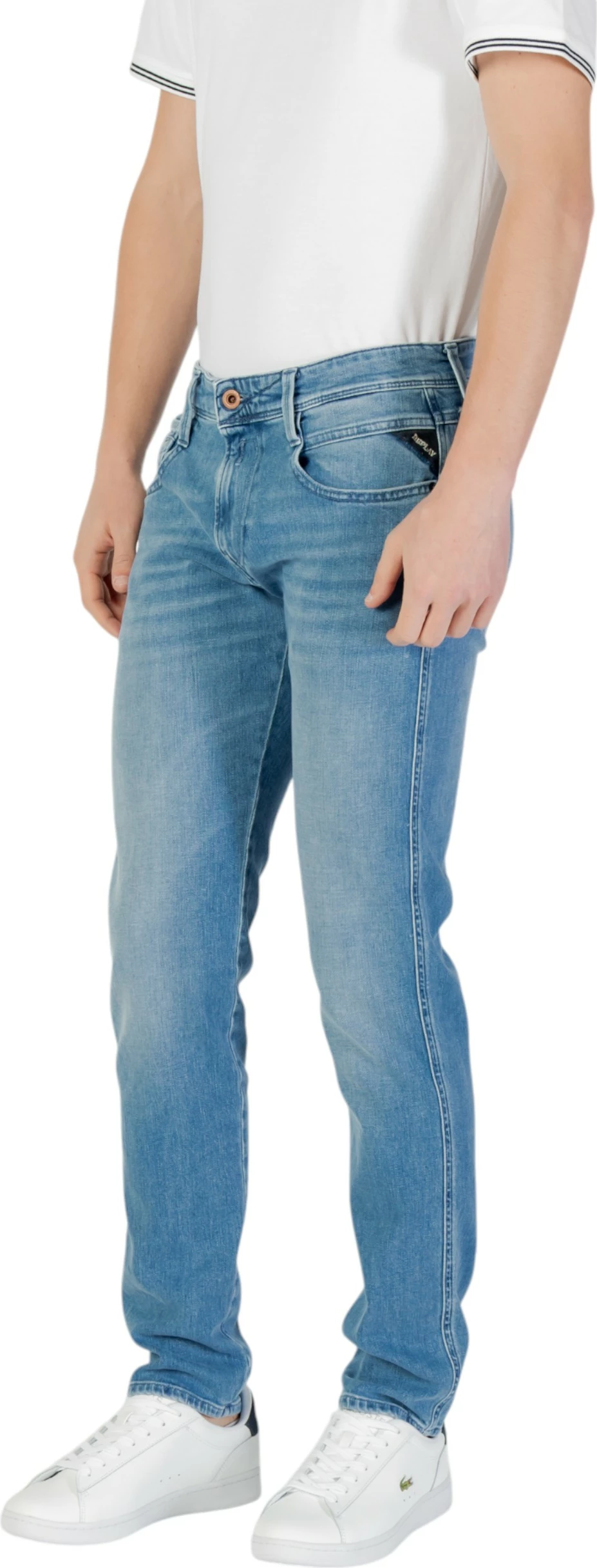 Pantallona xhinse për meshkuj Replay M914Y.000.879 896, blu denim [Madhësia: W32 L32]