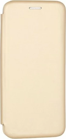 Mbështjellës HAVANA Premium MPN 7548 për iPhone X/Xs, flip cover i butë me magnet dhe xhep për kartë, e artë