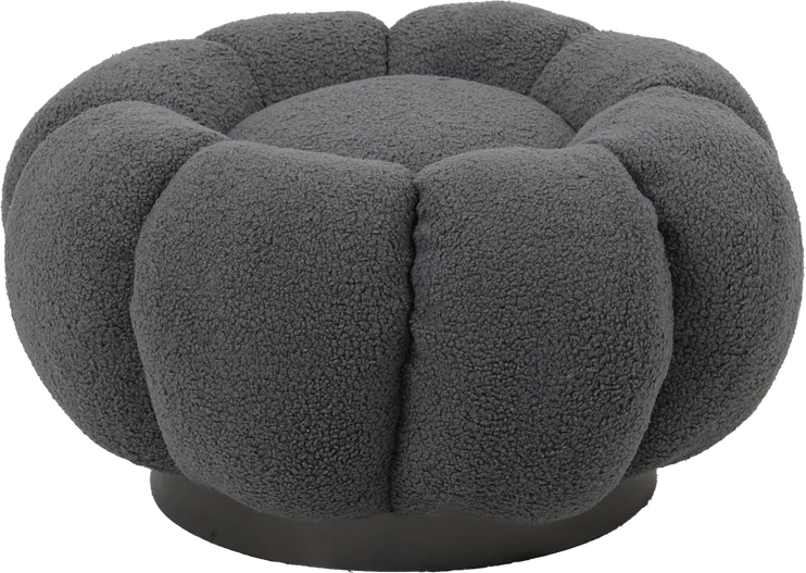 Karrige për bar boucle ngjyrë hiri D60x31cm