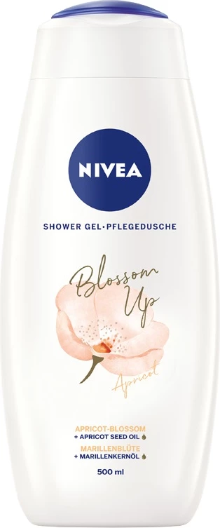 Xhel dushi për femra Nivea Blossom Up Nourishing Cherry Blossom Flowers, 500ml