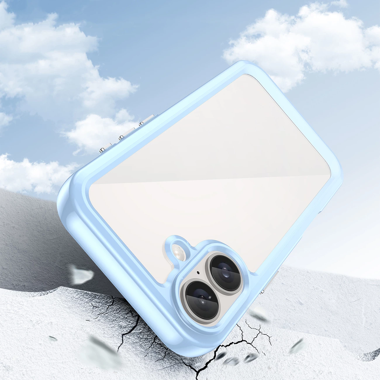 Mbështjellës Hurtel Outer Space Case për iPhone 16 Plus, kaltër