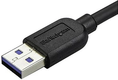 Kabllo USB 3.0 StarTech Slim, USB-A në Micro-USB B këndore, 0.5m, e zezë