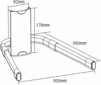 Raft muri flotues VONHAUS 3005025, kapacitet 25 kg, i zi
