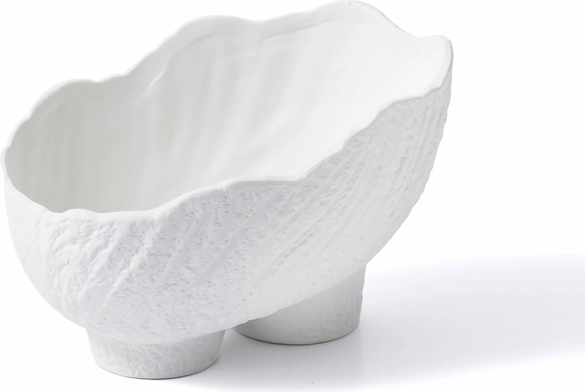 Enë dekorative prej qeramike, e bardhë, Aberto Design, LCA0027, 26x17x17cm