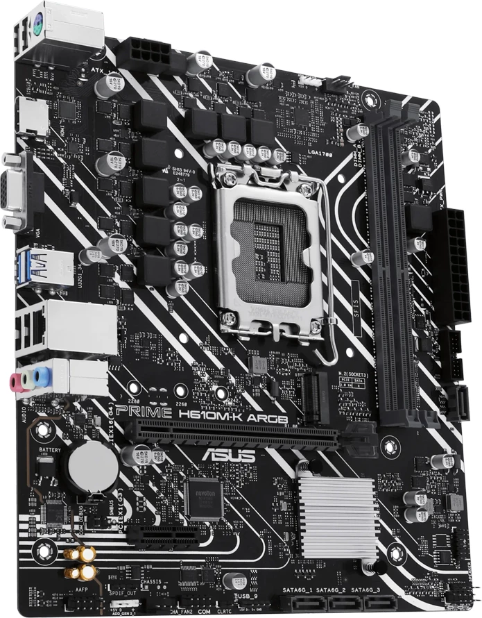 Pllakë amë ASUS PRIME H610M-K ARGB mATX LGA1700 DDR5