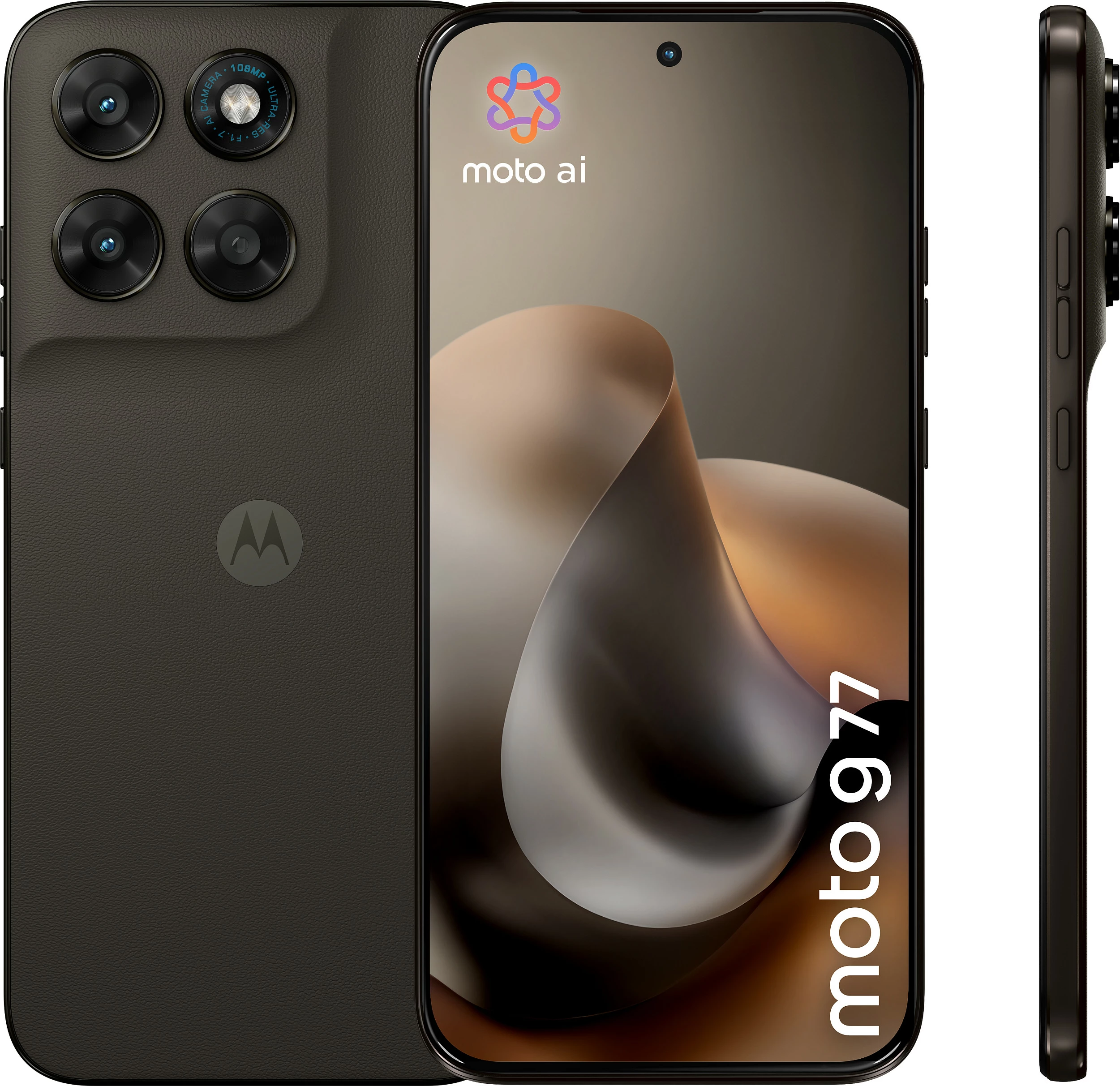 Celular Motorola moto g77, 8GB RAM, 256GB, 108MP, 6.8" Extreme AMOLED, 5G, PANTONE Black Olive