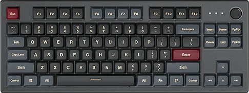 Tastierë gaming Montech MKey TKL Darkness, GateronG Pro 2.0 Red, US layout, RGB, e zezë