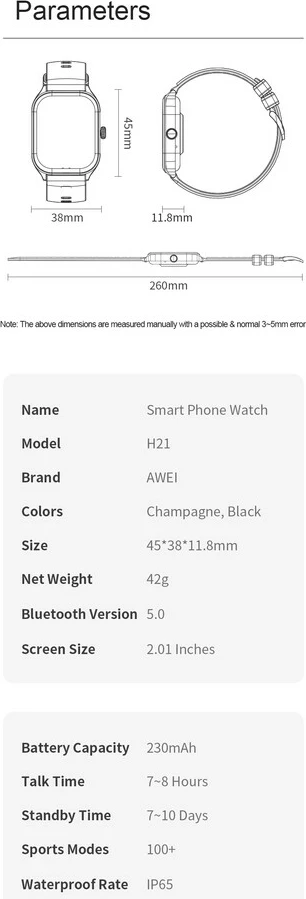 Orë E Mençur AWEI H21