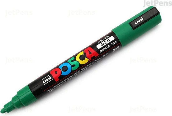 UNI-MARKER pc-5m POSCA DARK GREEN