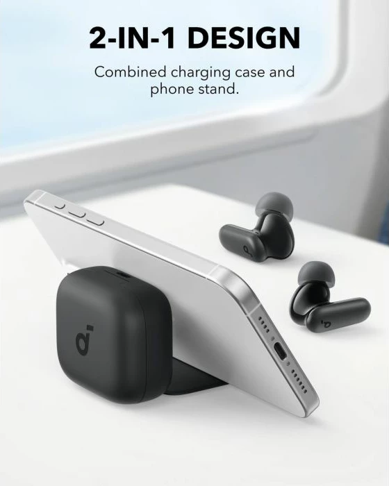 Kufje Anker Soundcore P30i wireless me ANC, Bluetooth 5.4, 45 orë bateri, IP54, të zeza