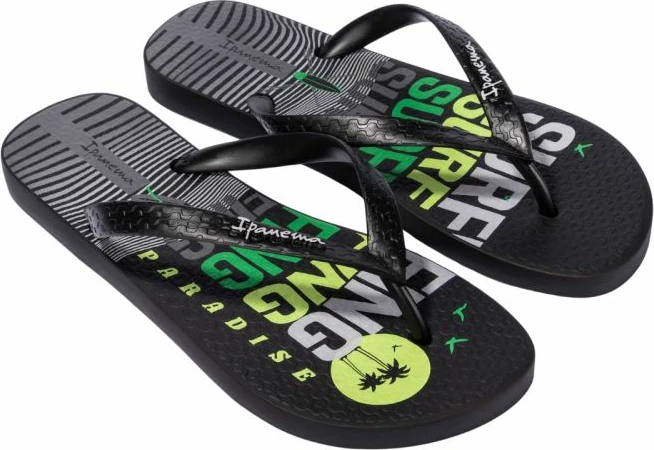 Papuqe meshkuj Ipanema, të zeza dhe të gjelbra