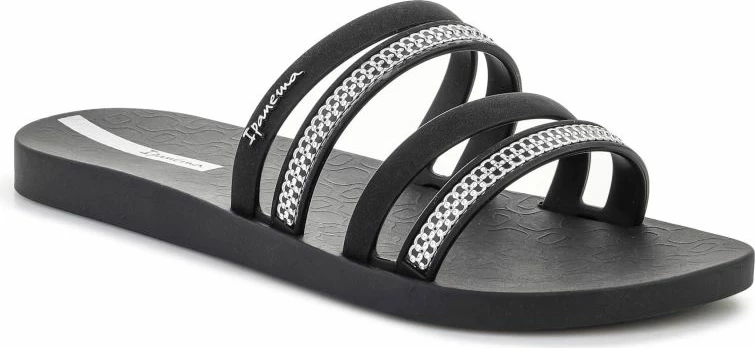 Papuqe femrash Ipanema Mesh Slide II, të zeza/argjendi [Madhësia: 39]