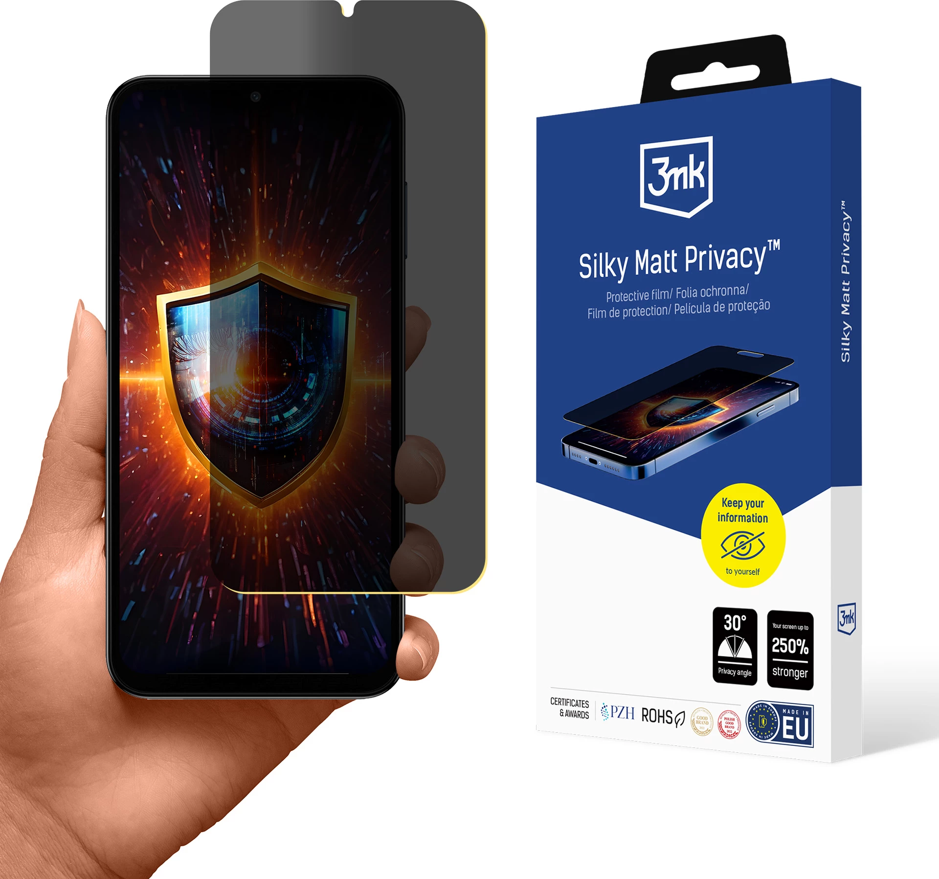 Film mbrojtës mat privatësie 3mk Silky Matt Privacy për Samsung Galaxy A15 5G