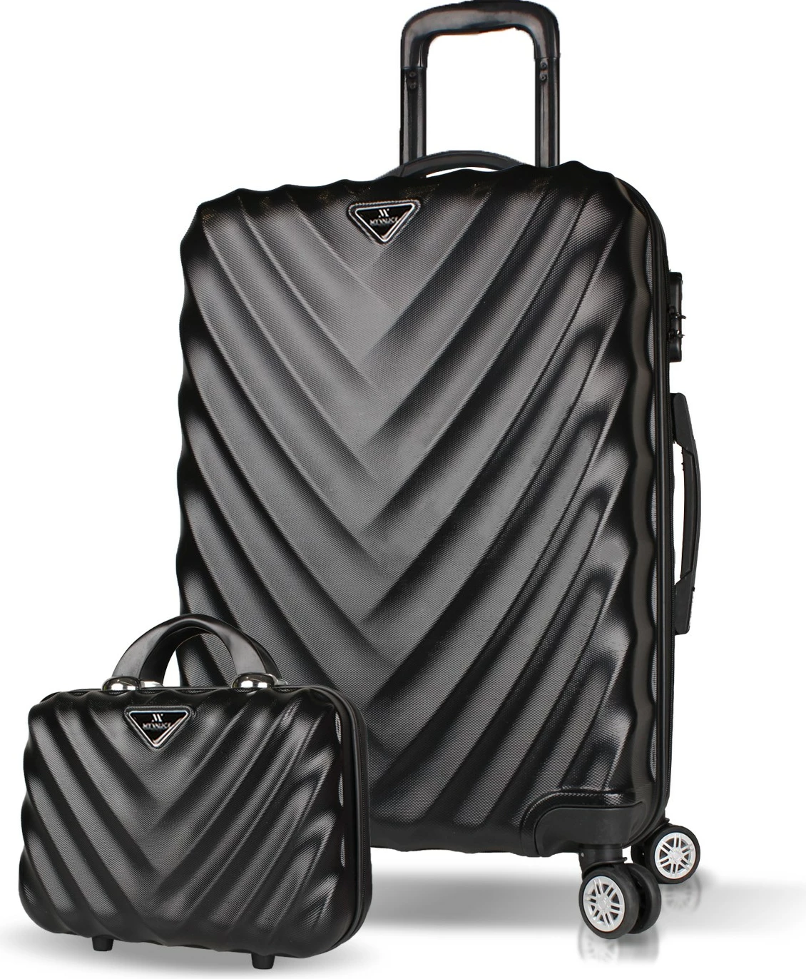 Set valixhesh (2 copë), Zoozie Bags, 7422, ngjyrë e zezë