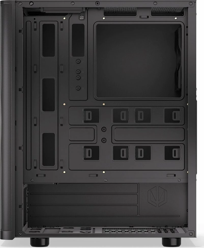 Kasë Endorfy Ventum 200 Solid EY2A001 Midi Tower ATX pa PSU pa dritare USB 3.0 x2 e zezë