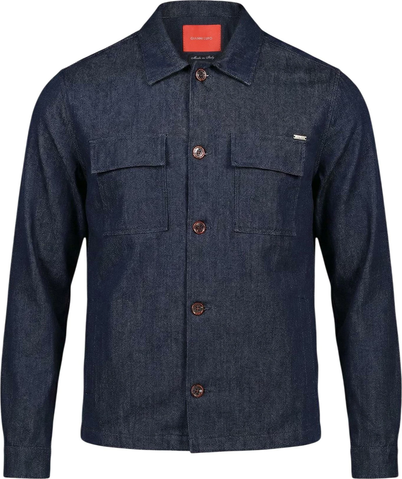 Overshirt këmishë për meshkuj Gianni Lupo GN21822, denim [Madhësia: L]