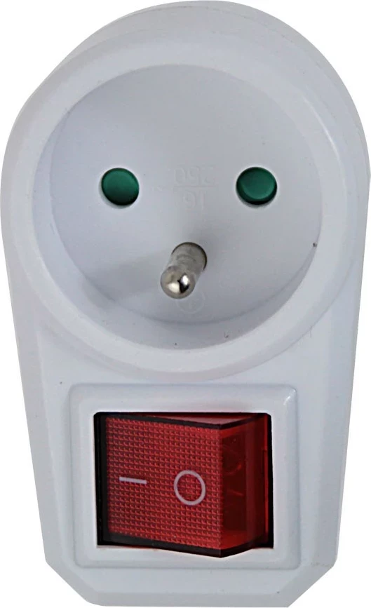 Shpërndarës elektrik Esperanza ELK301W me çelës, 1 prizë, E, Bardhë