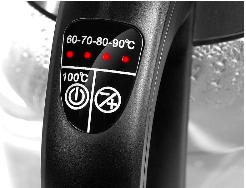 Çajnik elektrik Lafe CEG005, 1.8L, 2200W, i zi-argjendtë