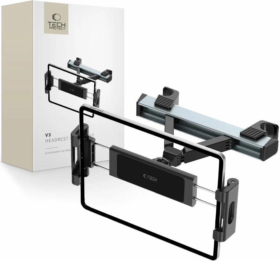 Mbajtës për tabletë/celular Tech-Protect V3 për mbështetëse koke, i zi