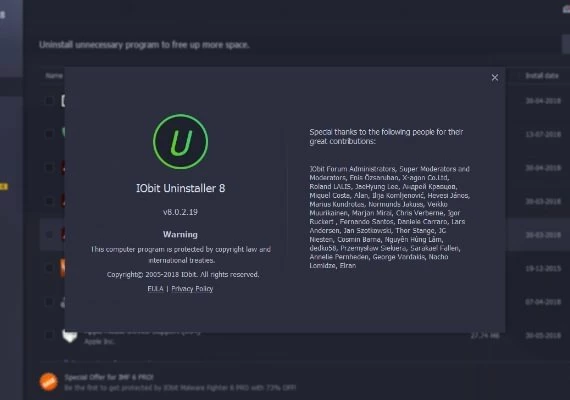 IObit Uninstaller 8 PRO 1 Year 3 Dev EN Global