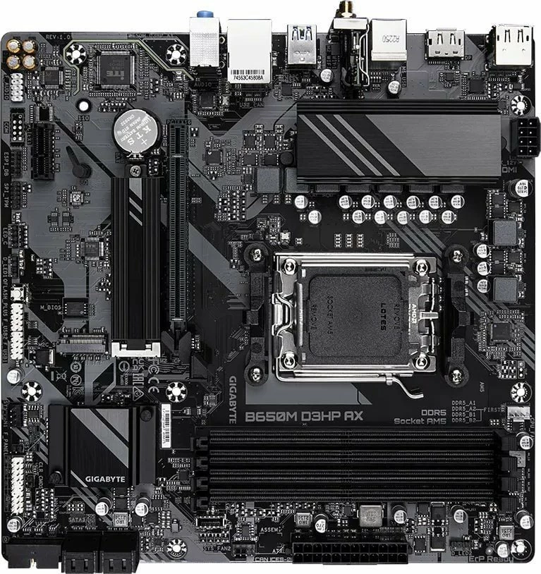 Pllakë amë Gigabyte B650M D3HP AX Micro-ATX, DDR5, Wi‑Fi 6E