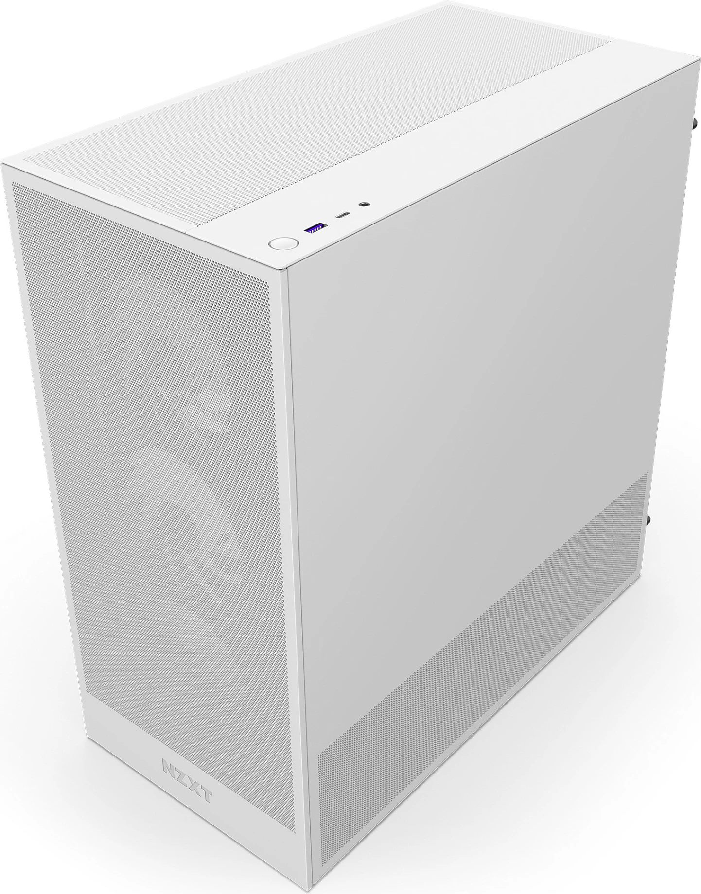 Kasë NZXT H5 Flow RGB, Midi Tower, ATX/EATX/micro ATX/Mini-ITX, xham i kalitur, RGB, e bardhë