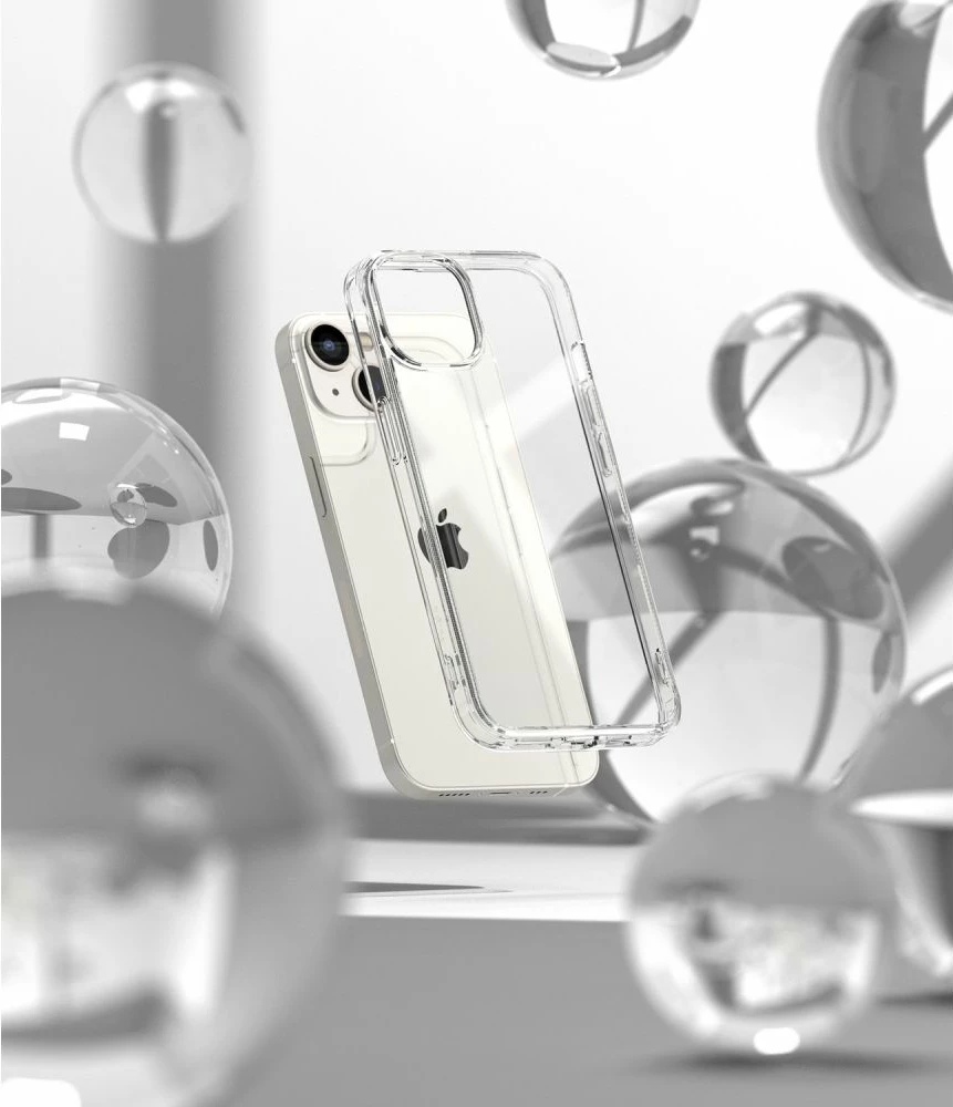 Mbështjellës Ringke Fusion për iPhone 14 Plus 6.7\", PC+TPU, Matte Clear, semi-transparent