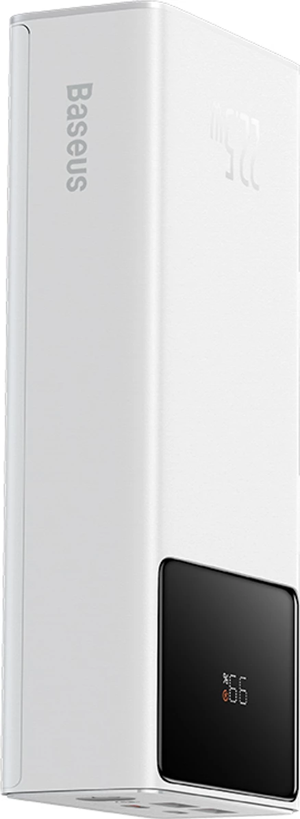 Powerbank Baseus EnerFill FP41, 30000mAh, 22.5W, me kabllo USB-A në USB-C, Bardhë